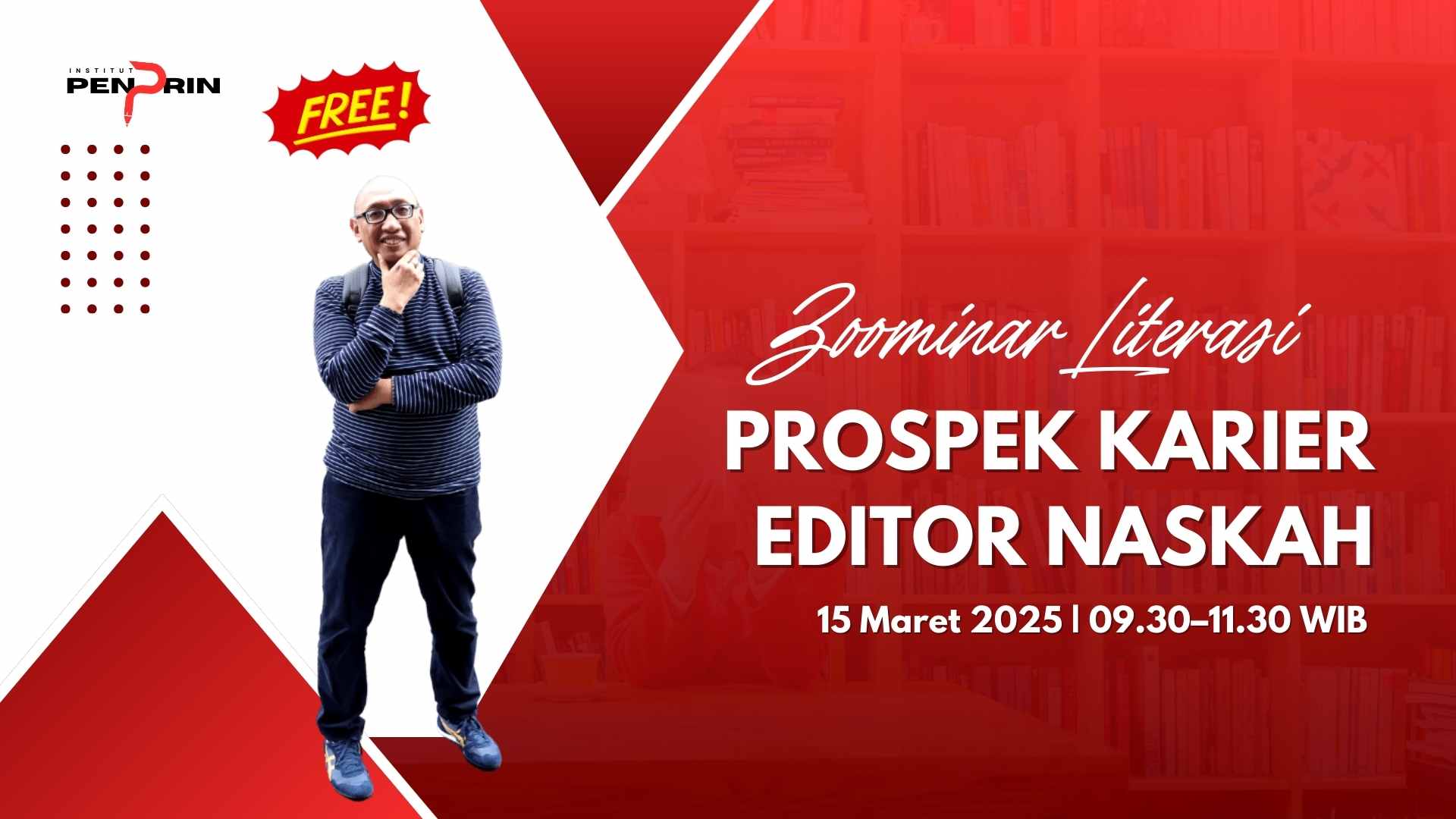 Zoominar Literasi: Prospek Karier Menjadi Editor Naskah